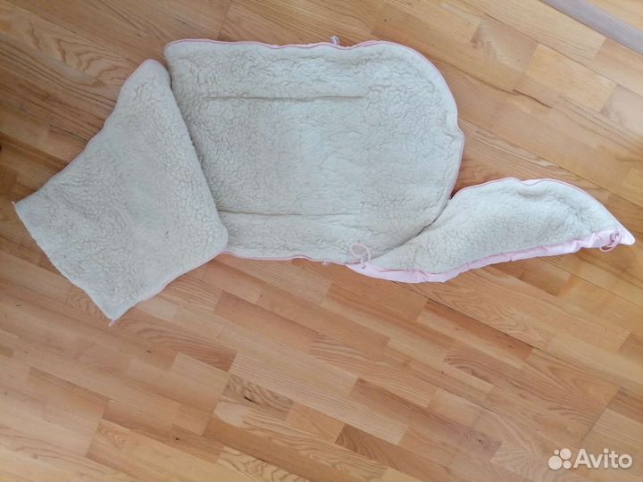 Конверт (кокон) на овчине (на выписку, в коляску)