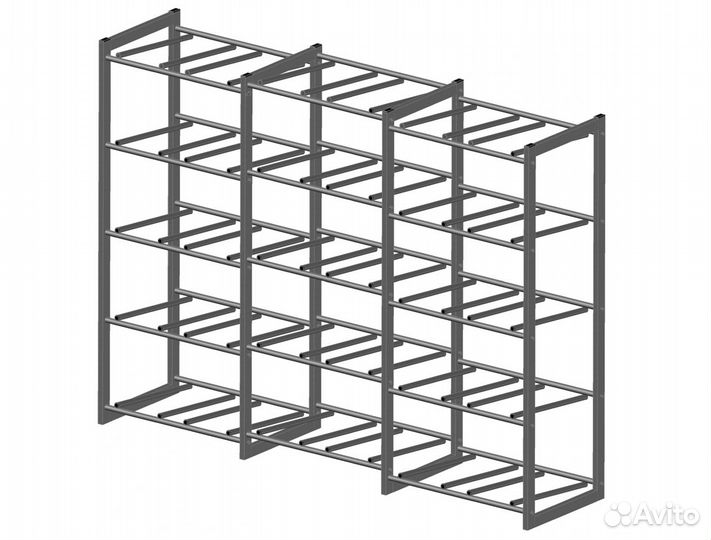 Стеллаж для 30-ти бутылей 19 литров