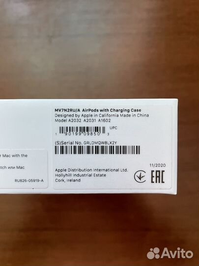 Беспроводные наушники apple airpods 2