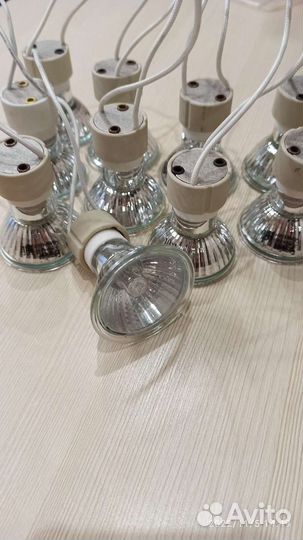 Лампочки Gu 10, 35 Bт, галогеновые, 10 шт
