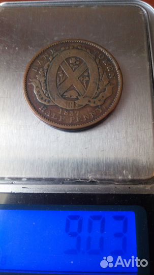 Монета нижняя Французская канада