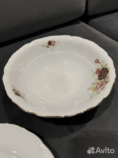 Блюдо сервировочное фарфор Чехословакия