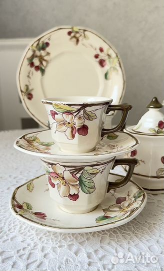 Чайная пара, молочник Villeroy&Boch Portobello