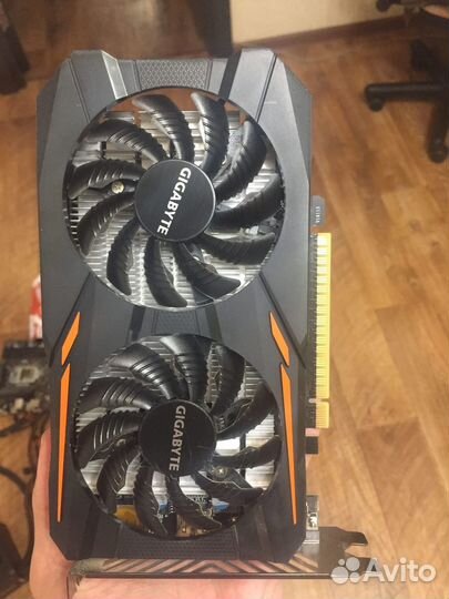 Видеокарта gigabyte GeForce GTX 1050 Ti OC 4G (GV