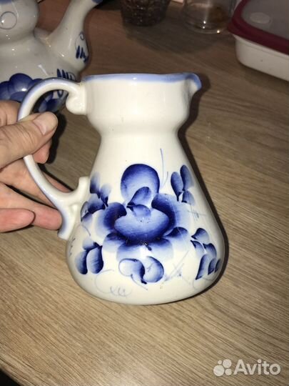 Гжель Чайник Молочник Икорница