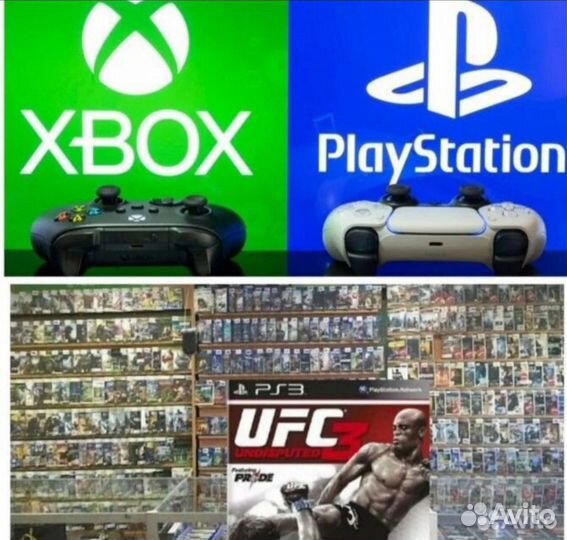 Диски Подписки Ps4,Ps5,Xbox 360, Xbox Series UFC3