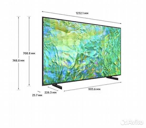 4K смарт телевизор 55 cu 8000 uxru Samsung