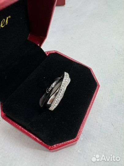 Cartier trinity кольцо 17 размер