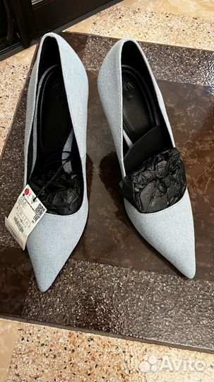 Туфли джинсовые zara 39