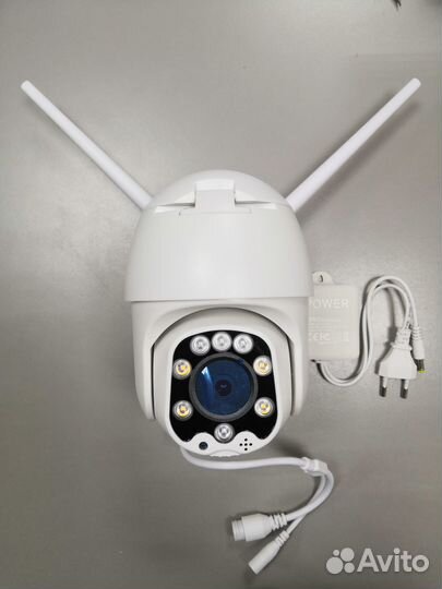 Беспроводная поворотная уличная WiFi IPкамера 4 мр