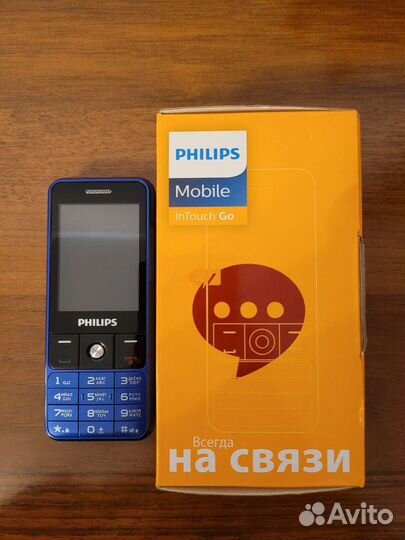 Телефон Philips Xenium E182 Blue