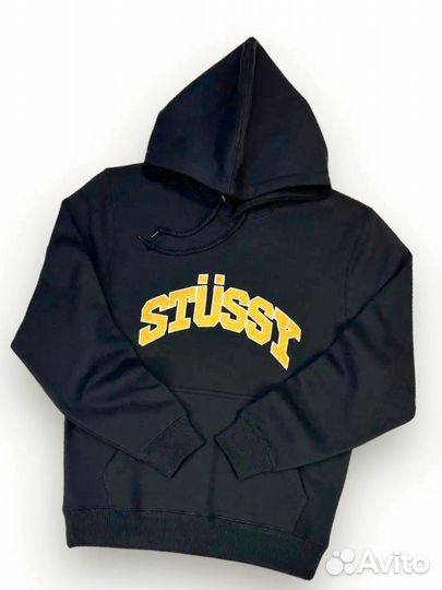 Худи stussy серое