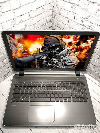 Мощный HP c SSD + 15.6 Дюйма + GeForce 2Гб + i5