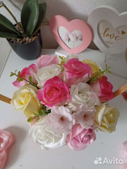 Букет из мыльных цветов