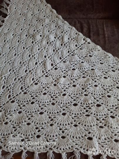 Шаль новая, ручная работа