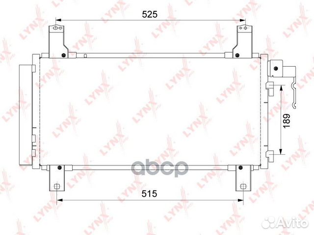 Радиатор кондиционера с осушителем RC0367 lynxauto