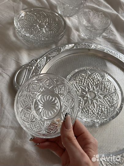 Винтажная посуда и поднос