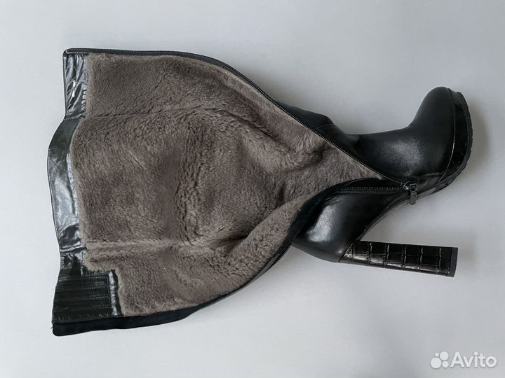 Зимние сапоги женские натуральная кожа и мех 37