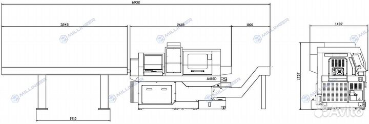Прутковый автомат продольного точения jsway A466D