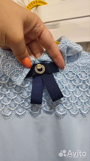 Блузка для девочки школьная 116 122