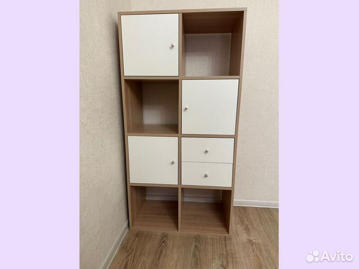 Стеллаж IKEA аналог 8(2х4) ячеек Дуб Мск