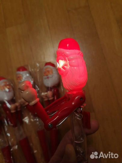 Игрушка 2 шт. светящаяся Дед Мороз боксер