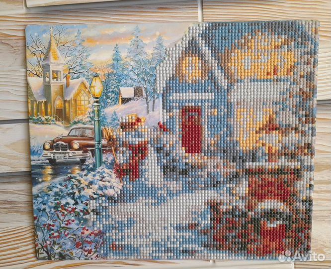 Алмазная мозаика готовая 25*21 см детская