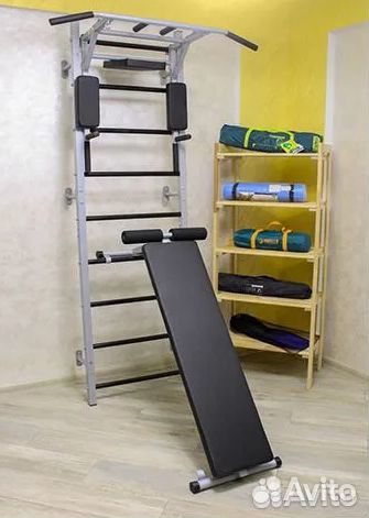 Шведская стенка USA style (турник,скамья)