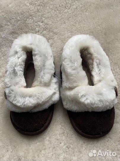 Тапочки из меха для детей/тапочки из овчины