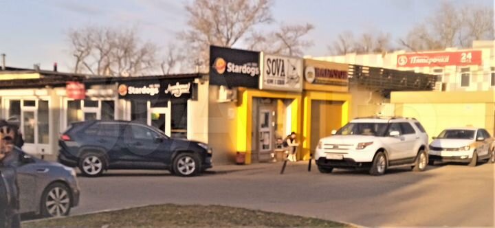 Торговая площадь от 5 до 132 м²