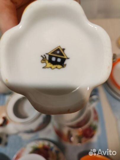 Чашка с блюдцем японский фарфор