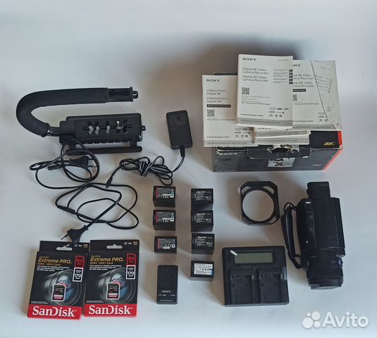 4К видеокамера Sony ax100e + допы (обмен)