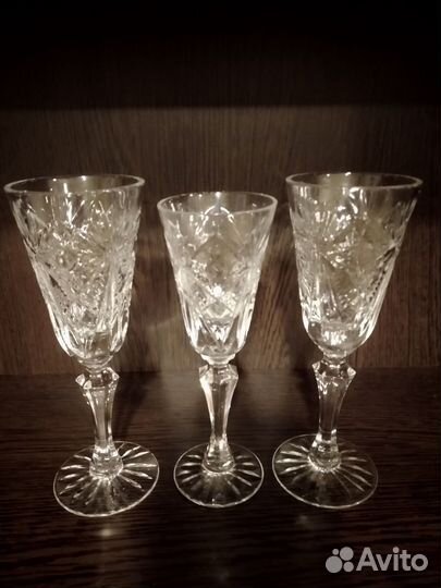 Хрусталь СССР: фужеры, вазы, конфетницы, стаканы