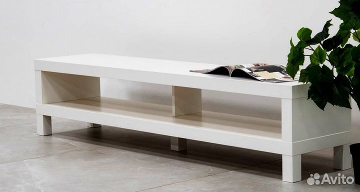 Тумба под тв Икеа Лакк 160 см белая оригинал IKEA