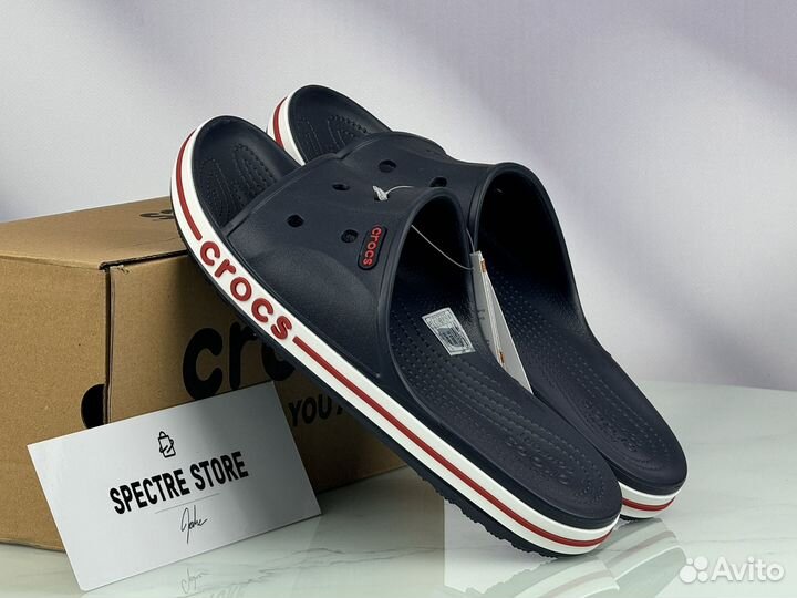 Тапочки Мужские Crocs Navy Red