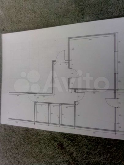 2-к. квартира, 57,7 м², 1/2 эт.
