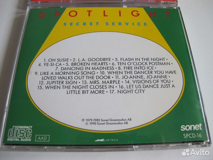 CD Secret Service Spotlight 1990 Sonet фирма