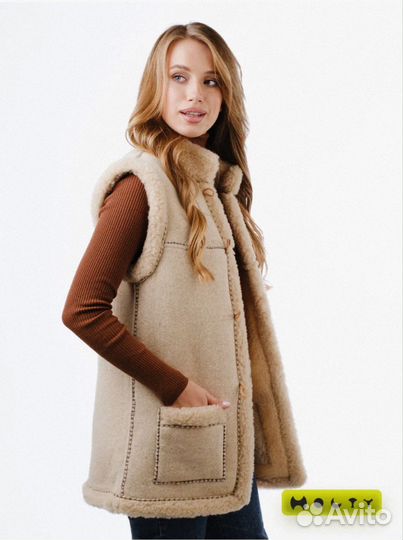 Жилет овчина женский