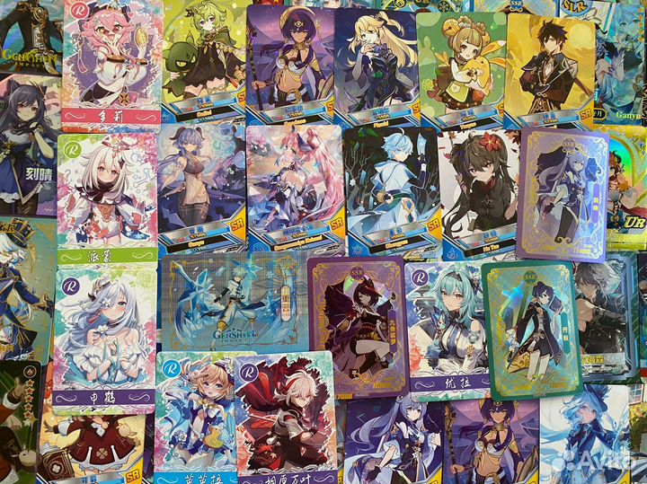 Карточки геншин бокс