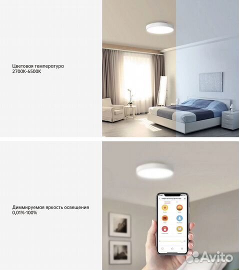 Лампа Xiaomi Yeelight LED Ceiling Light Pro