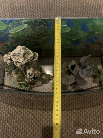 Аквариум 45л и декор