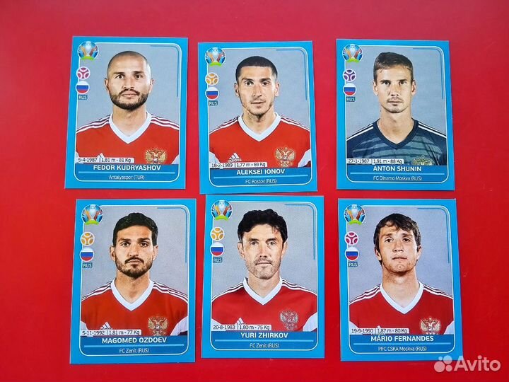 Наклейки футбольные panini Евро 2020 Preview