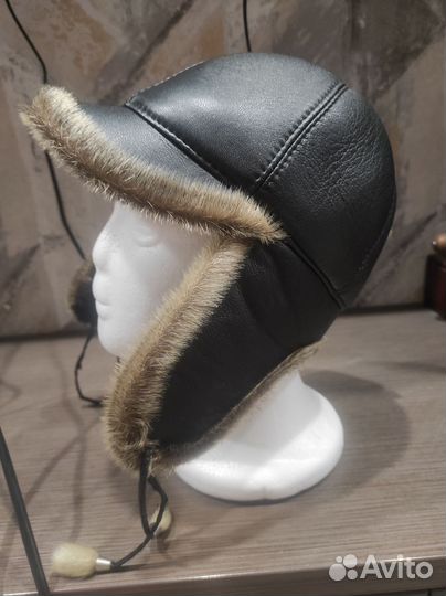 Шапка зимняя на меху, женская