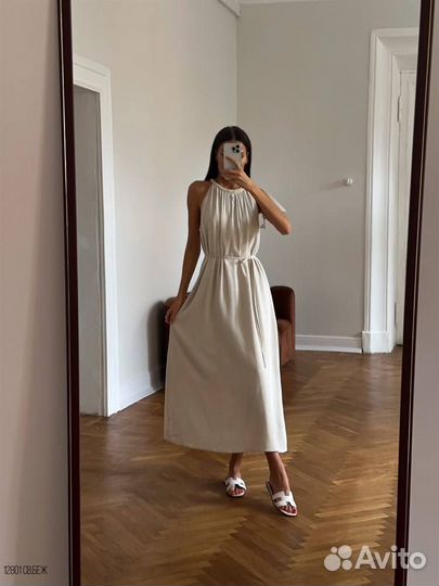 Платье льняное