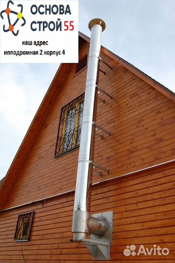 Сэндвич дымоходы для твердотопливного котла