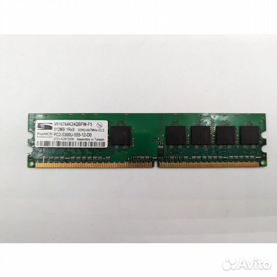 Модуль памяти promos V916764K24qbfw-F5, DDR2, 512