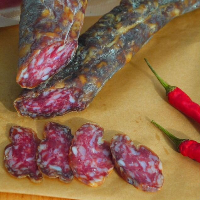 Колбаса Фуэт ручной работы. Без плесени