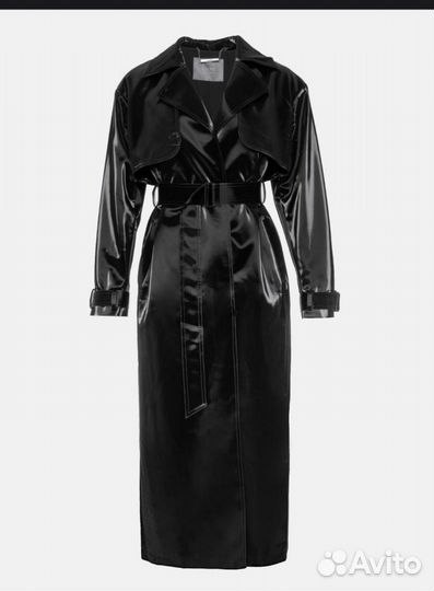 Лакированный тренч