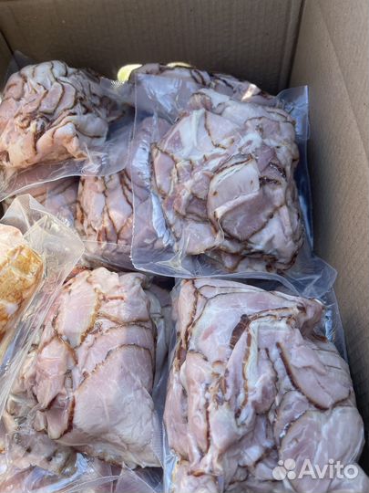 Грудинка варено копченая