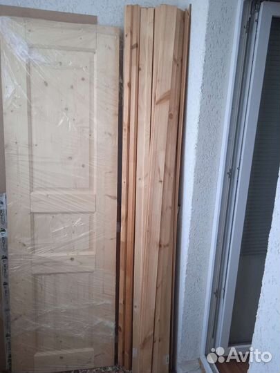 Дверное полотно из массива сосны на 600мм